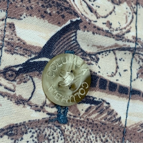 Columbia Fish Print Shirt size XL EUC - Picture 6 of 6